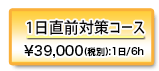 1日直前対策コース